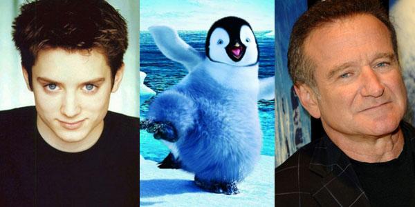 Elijah Wood et Robin Williams danseront pour Happy Feet 2