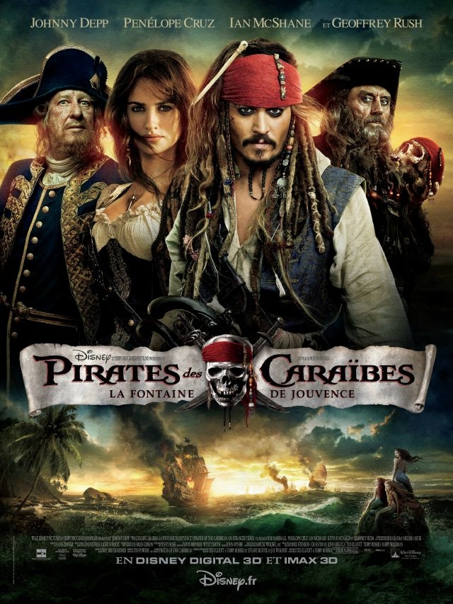 Pirates des Caraïbes 4 parmi les 10 plus gros succès