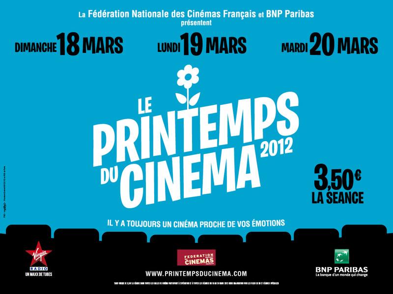 Le Printemps du Cinéma 2012 trois jours à 3,50 euros la séance