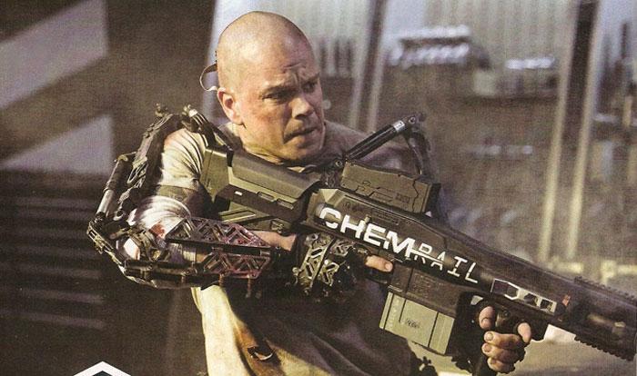 Matt Damon la boule à zéro dans Elysium (photo)