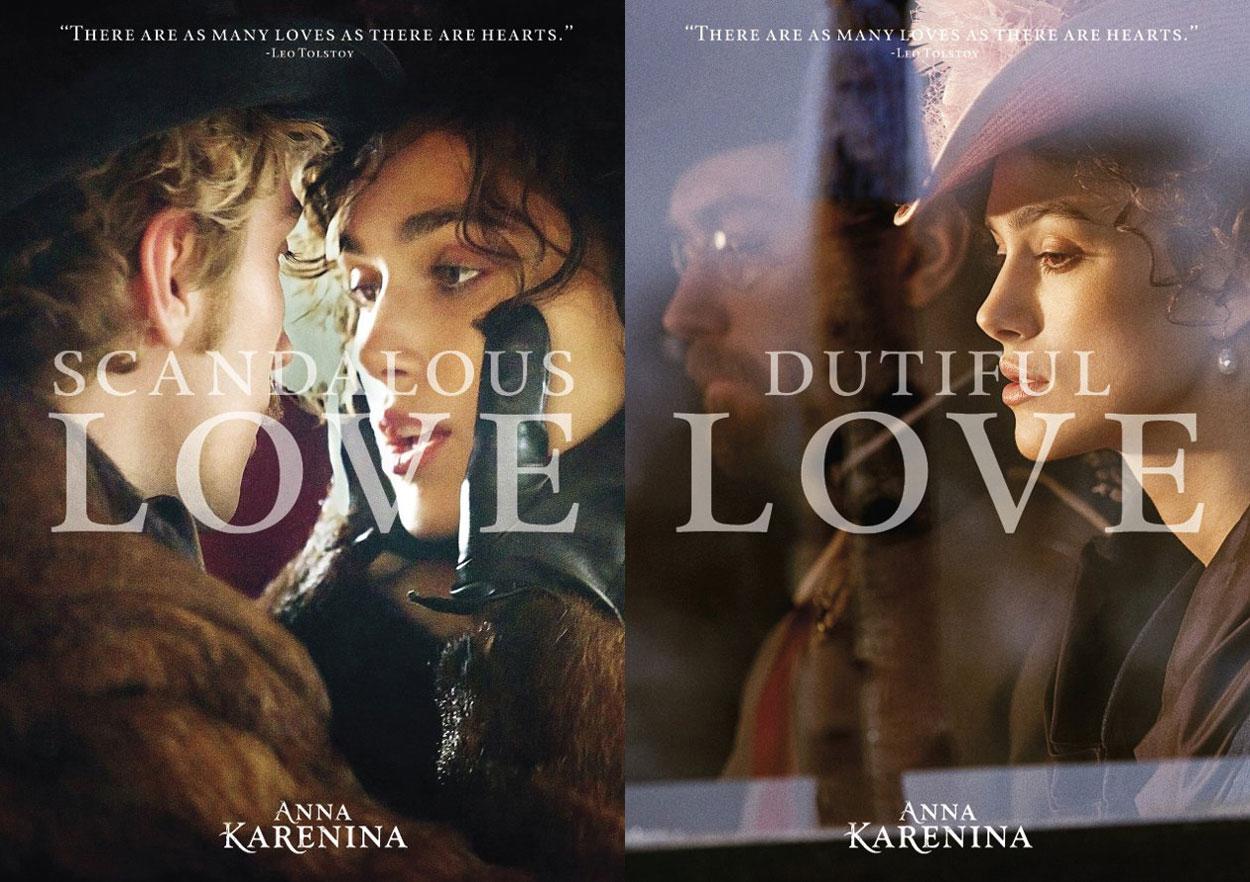 Avalanche d'affiches pour Anna Karenine avec Keira Knightley