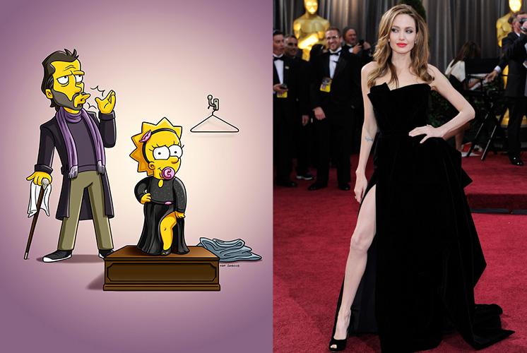 Mais que va porter Maggie Simpson à la cérémonie des Oscars ?! (Photos)