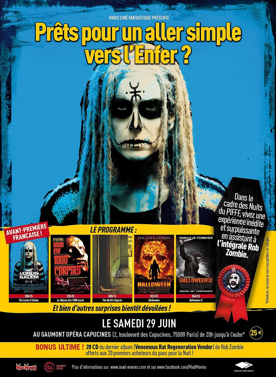 Soirée intégrale Rob Zombie : Enfer-mez vous au cinéma !