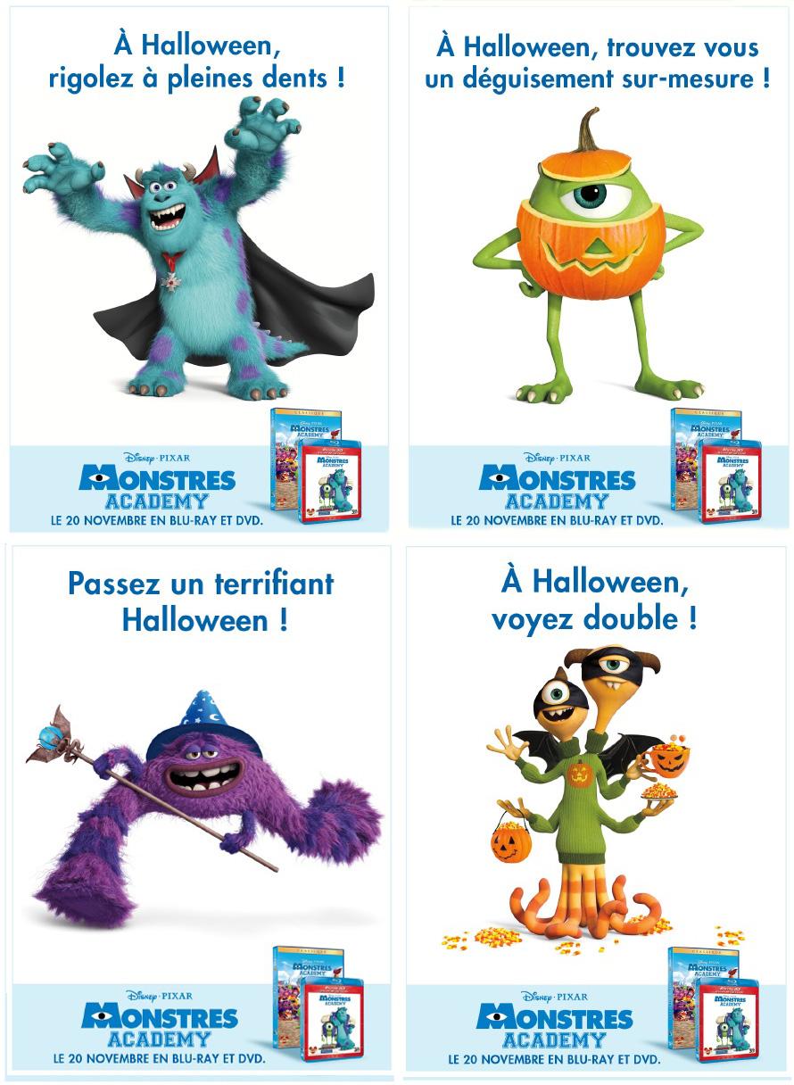 La Monstres Academy vous souhaite un joyeux Halloween ! (Affiches)