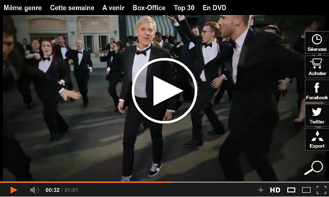 Ellen DeGeneres prend la pose pour l'affiche des Oscars 2014