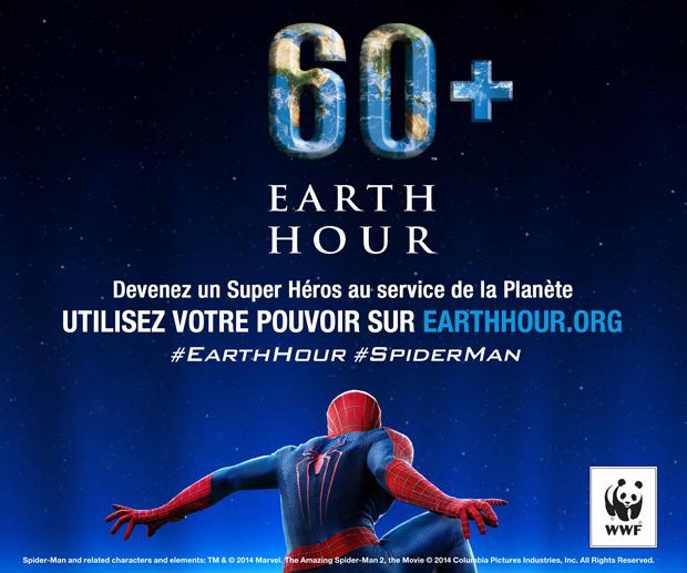 Spiderman met ses pouvoirs au service de la planète pour Earth Hour ! (Vidéos)