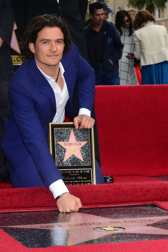 Orlando Bloom reçoit son étoile sur Hollywood Boulevard