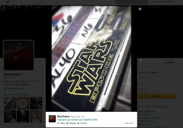 Clap ! Début du tournage pour Star Wars Vll