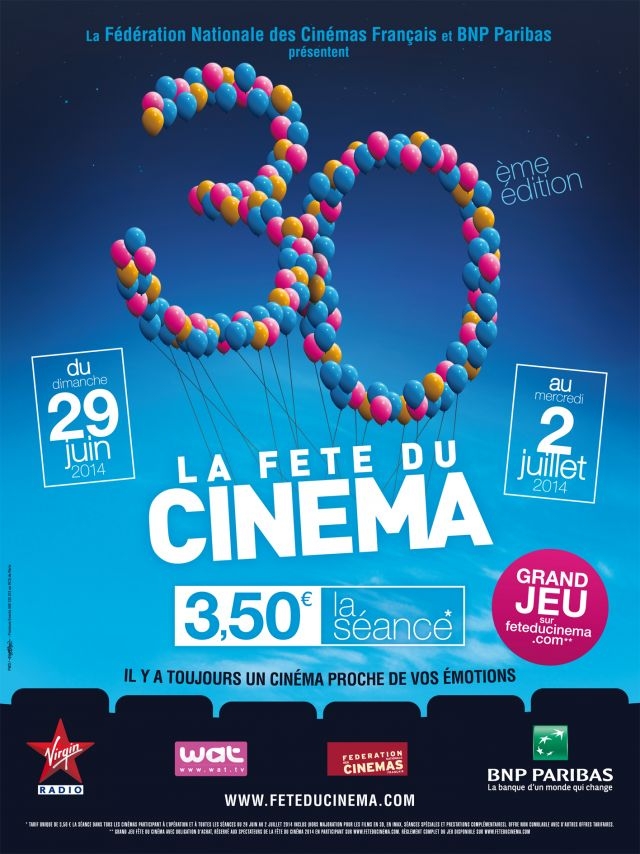 La Fête du Cinéma : 30 ans et toujours 3,50 euros la séance !