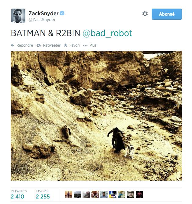 Zack Snyder rêve-t-il d'une rencontre Batman V Star Wars ?