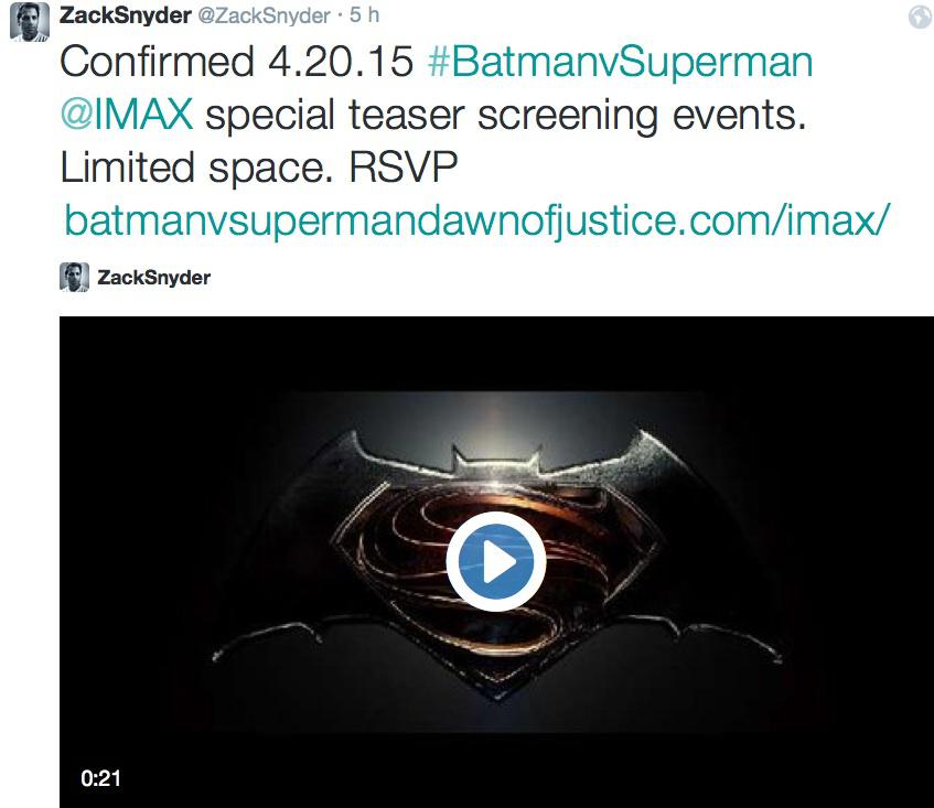 Batman V Superman : les premières images du trailer !