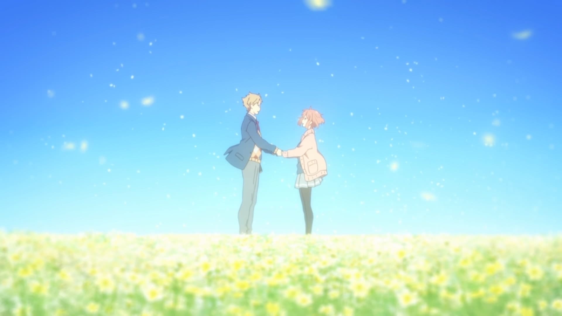 Kyôkai no Kanata: mirai-hen, aka Beyond the Boundary Movie: I'll Be Here -  Mirai-hen (2015) is a Japanese-language film. L to …