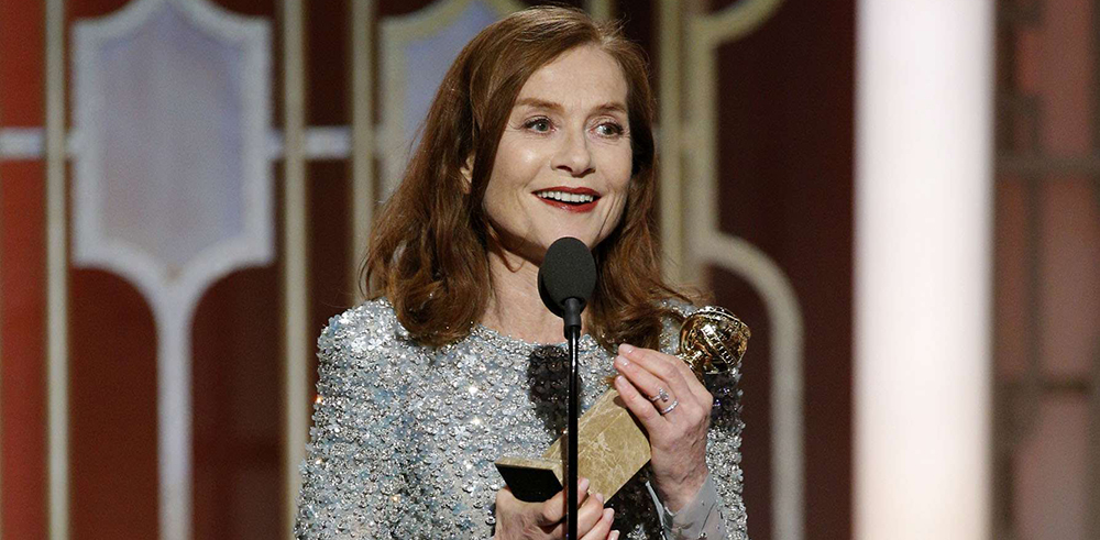 Golden Globes 2017 : L'émotion d'Isabelle Huppert sacrée meilleure actrice