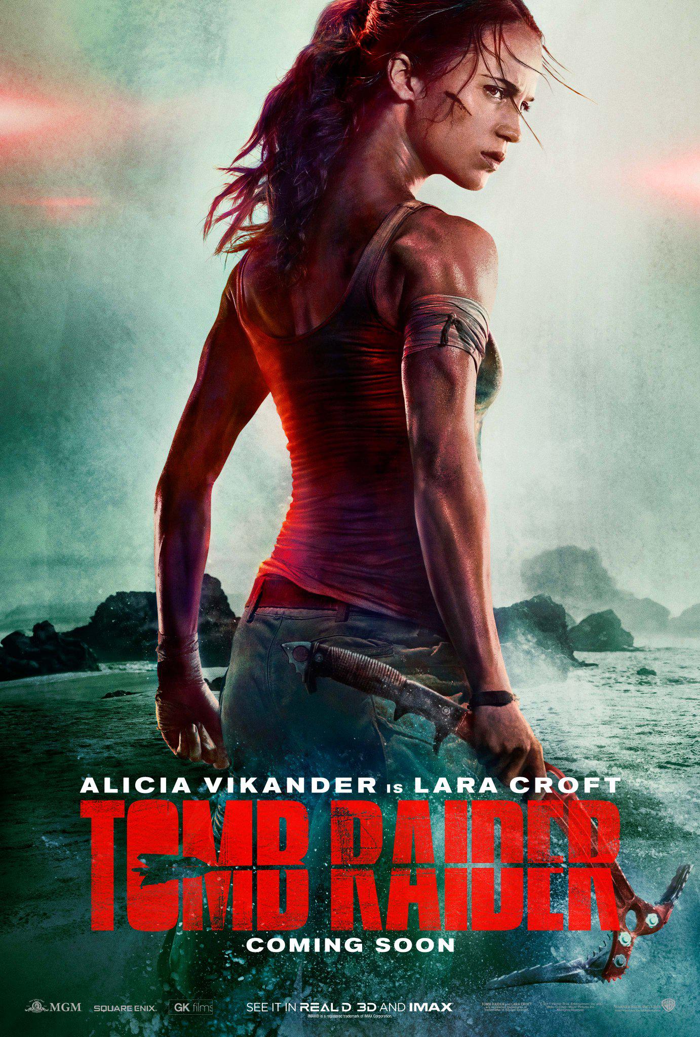 Tomb Raider : un premier poster avec Alicia Vikander en Lara Croft