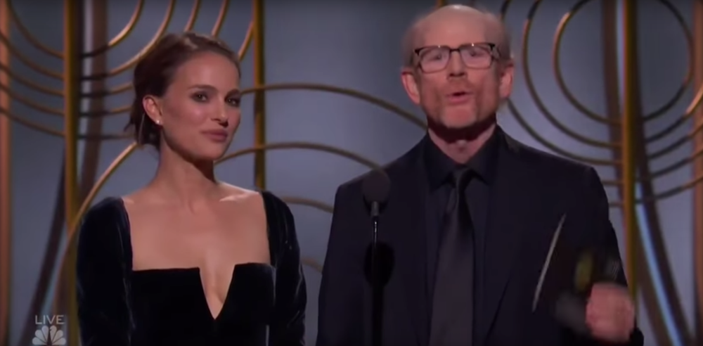 Golden Globes : Natalie Portman tacle parfaitement l’omniprésence masculine