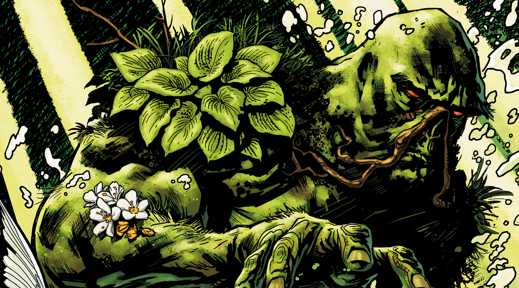Premières photos de tournage de Swamp Thing