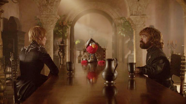 Game of Thrones : Elmo rend visite à Tyrion et Cersei (vidéo)