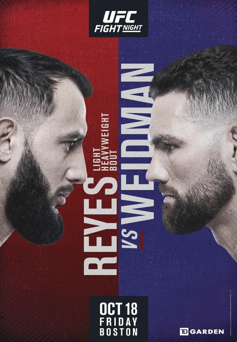 UFC on ESPN 6: Reyes vs. Weidman