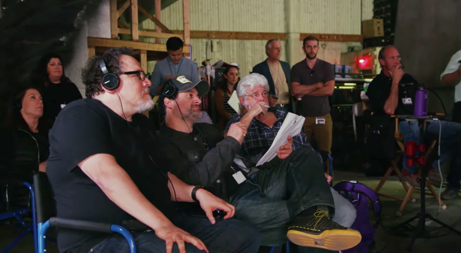 The Mandalorian : George Lucas était très présent sur le tournage, la preuve en image