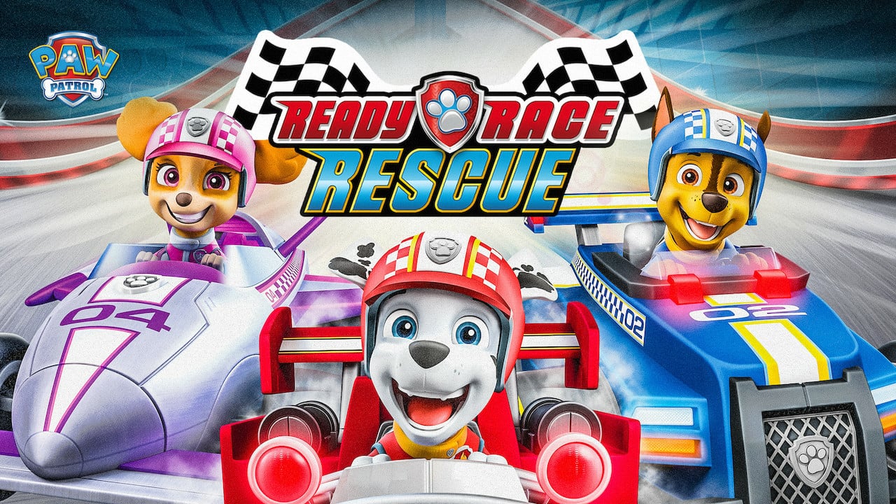 Paw Patrol Ready Race Rescue - Véhicules et Camion Stand Mobile Pat'  Patrouille La Grande Course 