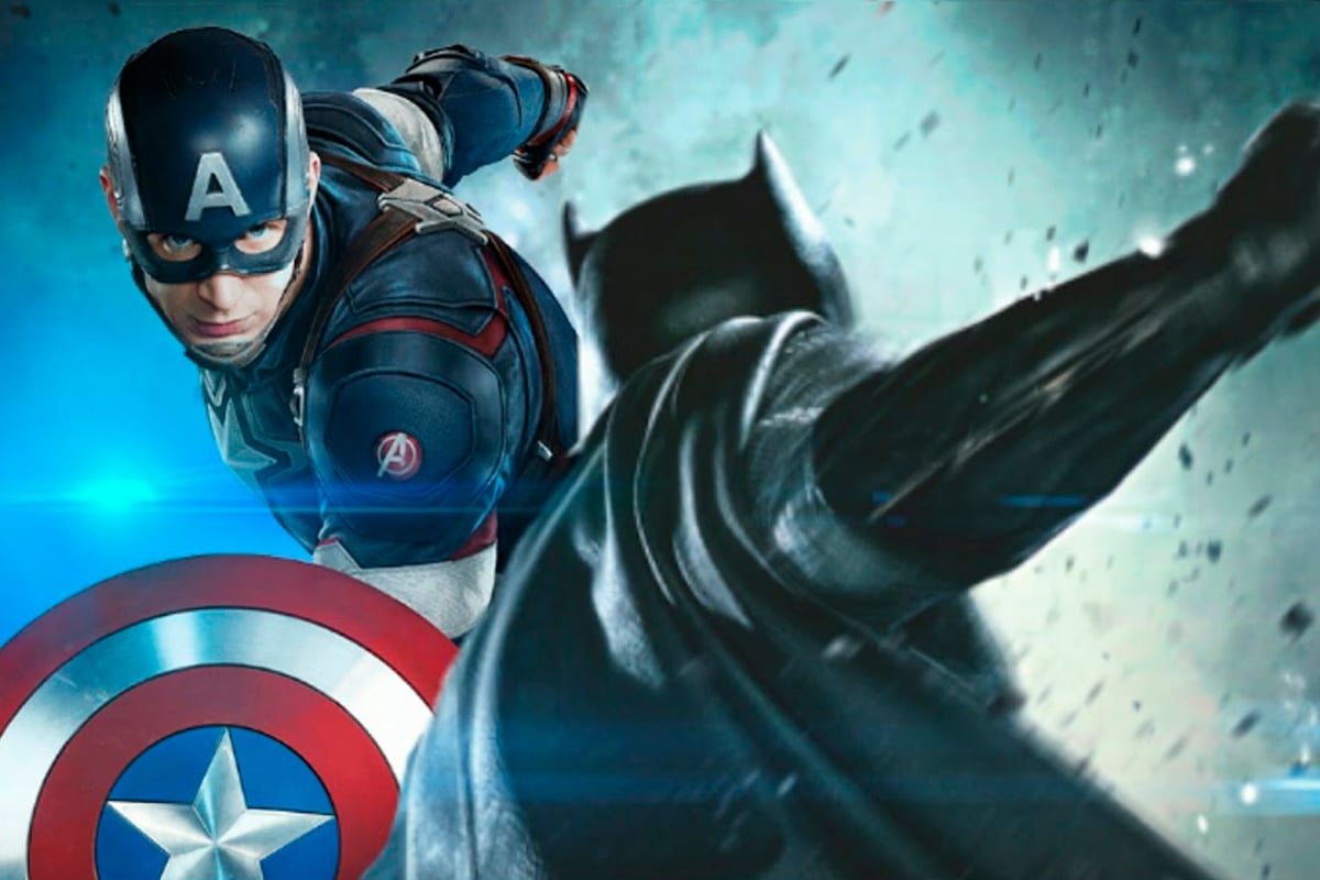 Captain America et Batman se battent dans ce superbe fan art
