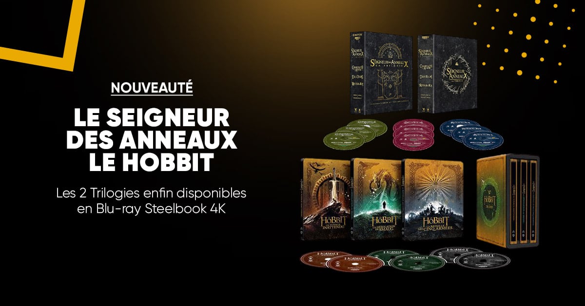 Le Seigneur des anneaux et Le Hobbit en Blu-ray 4K disponibles à la Fnac