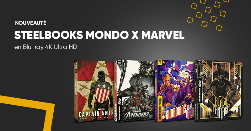 Les super-héros Marvel disponibles en Steelbook Mondo Blu-ray 4K Ultra HD à la Fnac