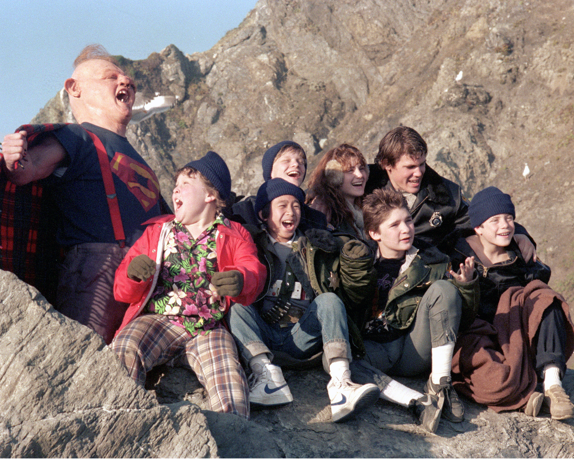 L'image du jour : sur le tournage des Goonies