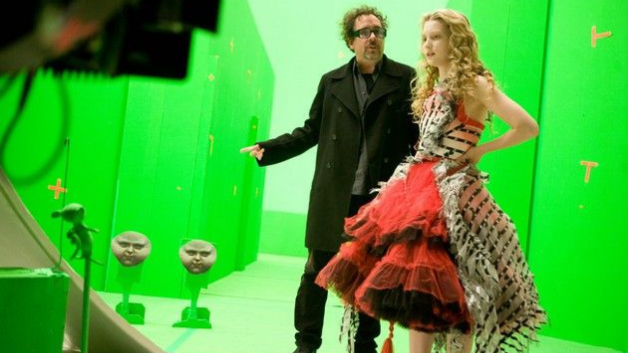 L'image du jour : sur le tournage d'Alice au pays des merveilles