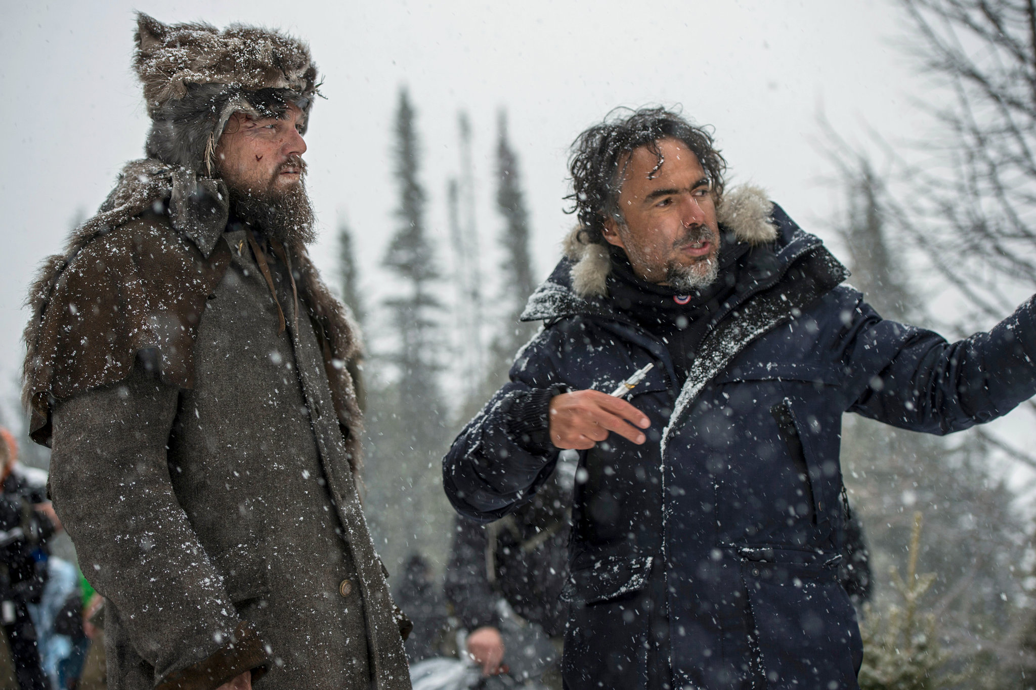L'image du jour : le tournage glacé de The Revenant
