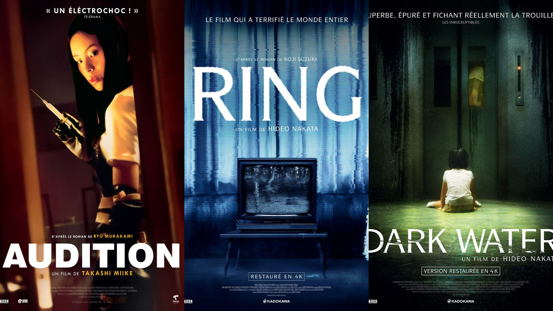 Ring, Dark Water et Audition : la trilogie de J-Horror à (re)découvrir en salles