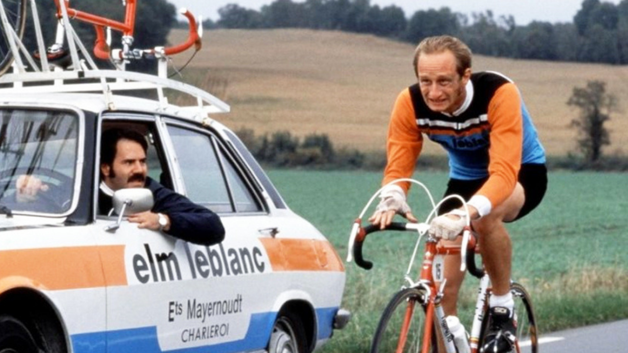 L'image du jour : Benoît Poelvoorde en cycliste dans le film Le vélo de Ghislain Lambert