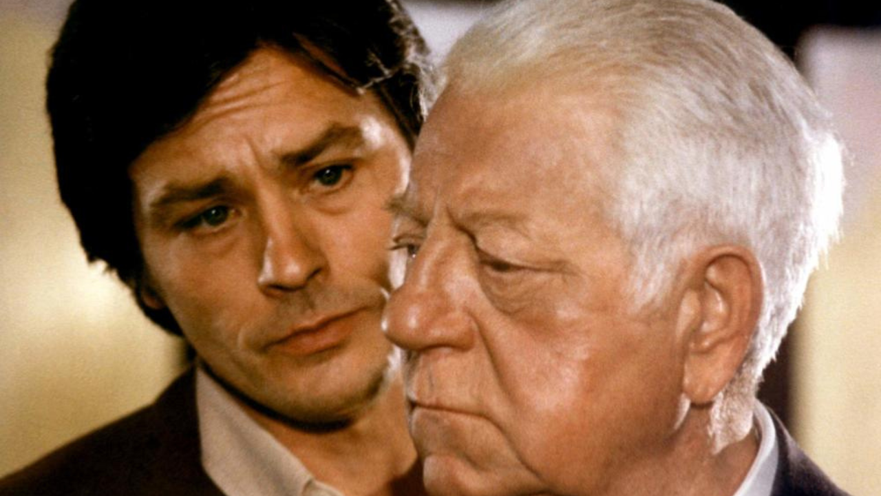 L'image du jour : Alain Delon et Jean Gabin dans Deux hommes dans la ville