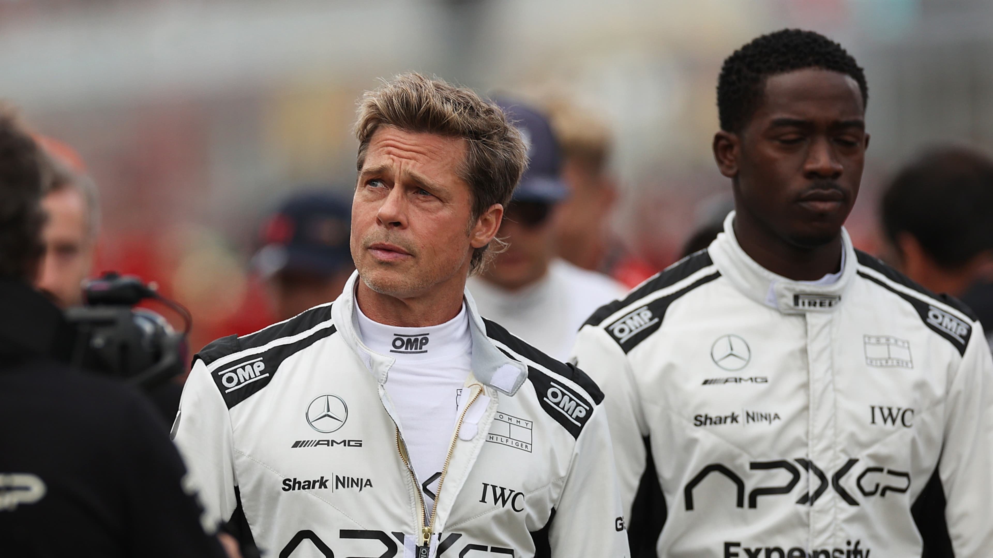 Brad Pitt sur la piste pour tourner les premières scènes du film sur la Formule 1