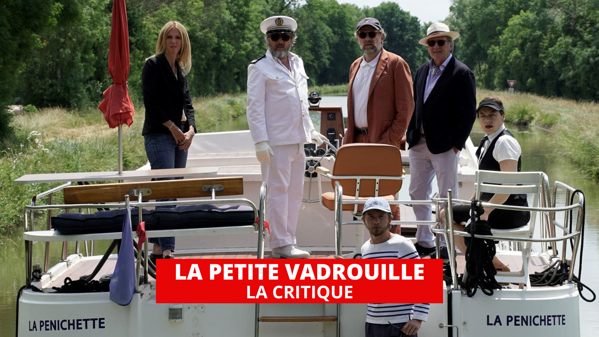 La petite vadrouille : Sandrine Kiberlain et Daniel Auteuil sont sur une péniche