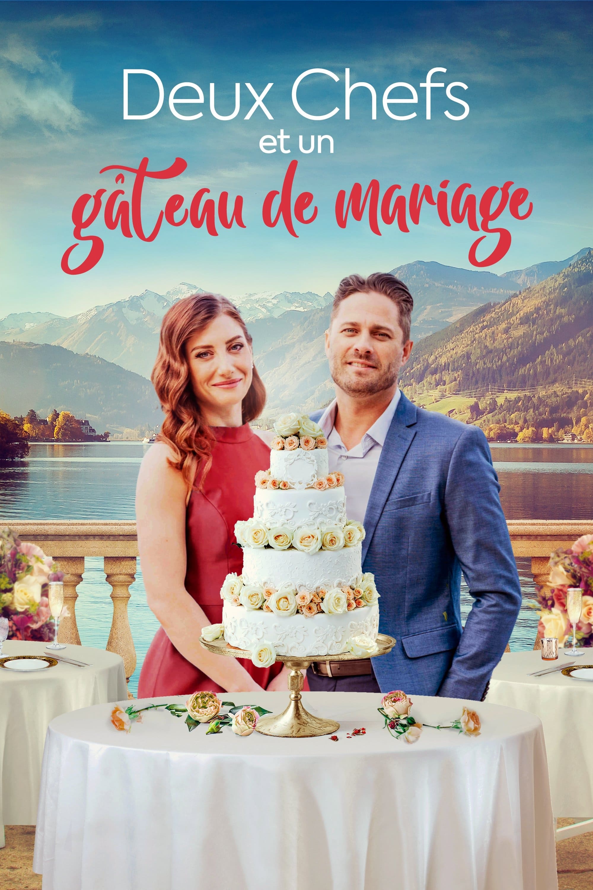 Deux chefs et un gâteau de mariage