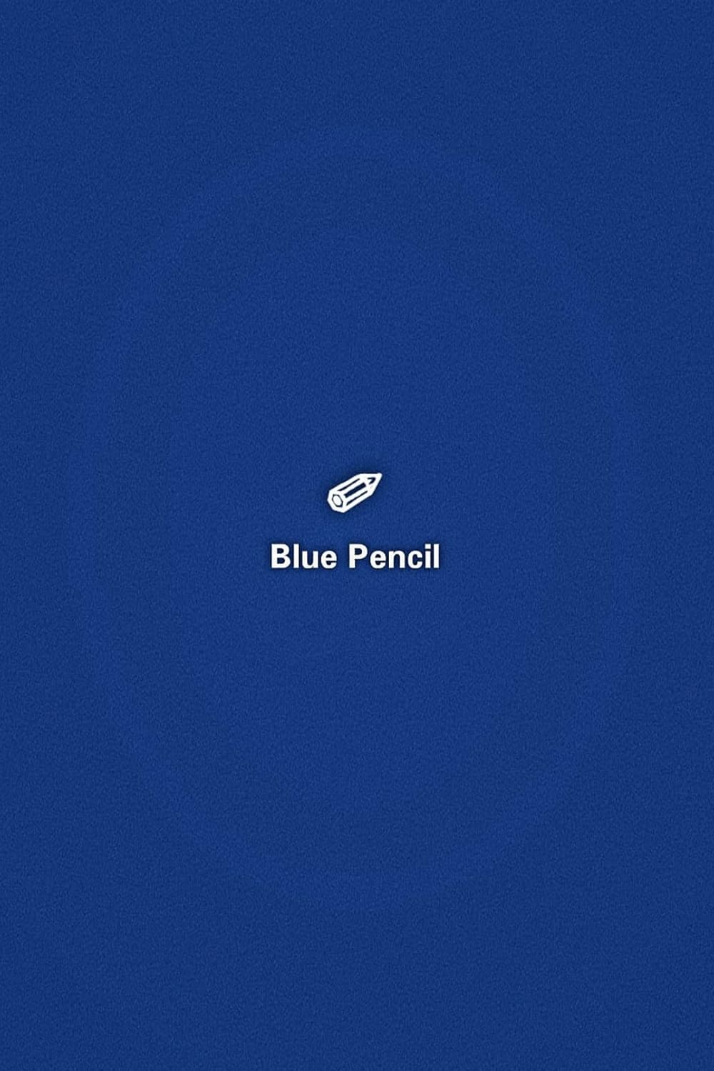 blue pencil